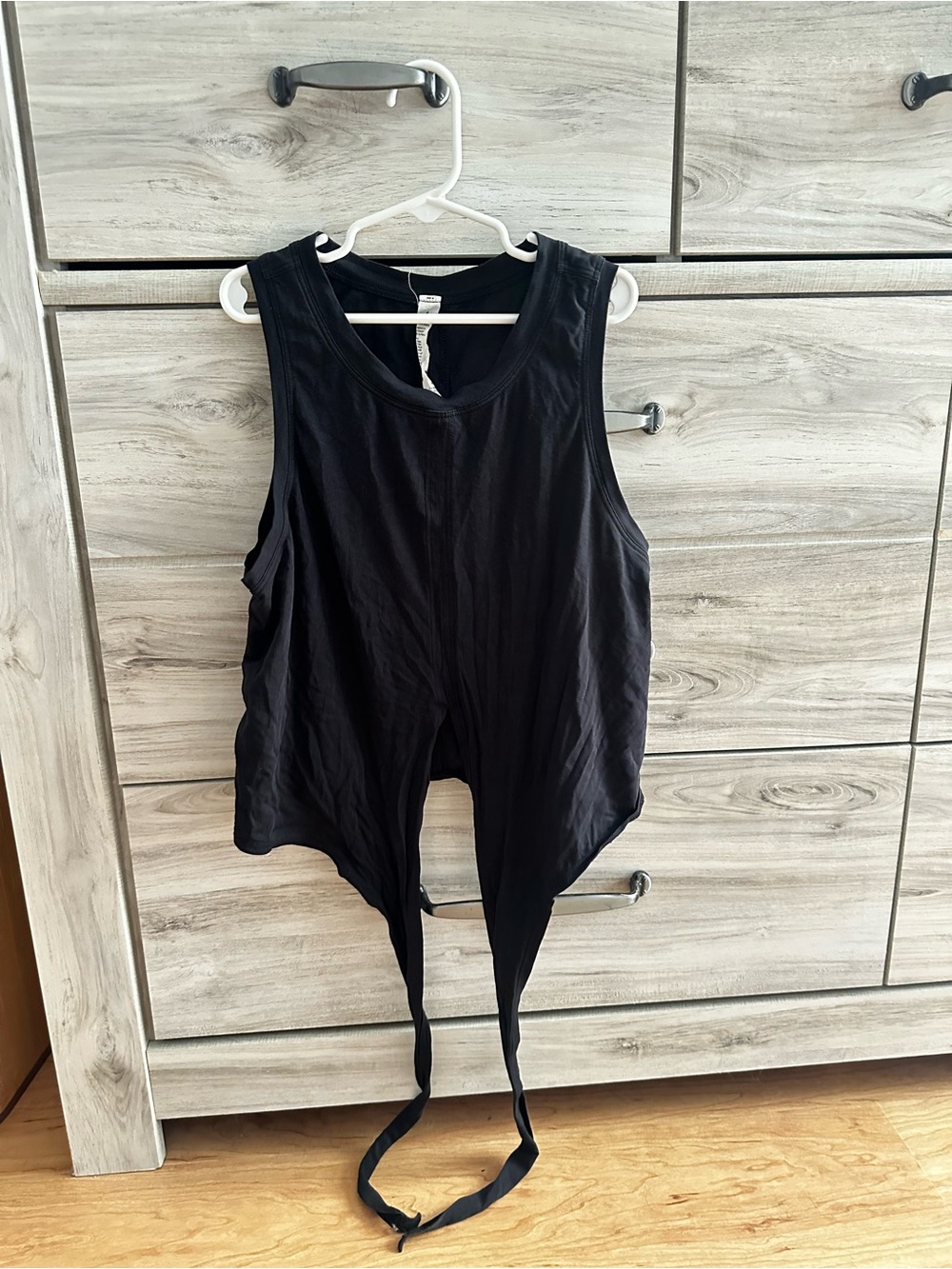 lululemon athletica Black Tank Top with Front Tie